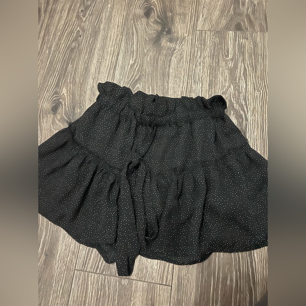 Skylar & Madison Black Ruffle Skort